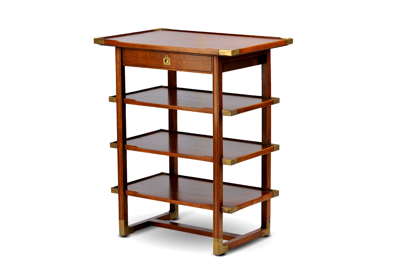 cache violinist sausage Side Table with Four Shelves - Mecox Gardens