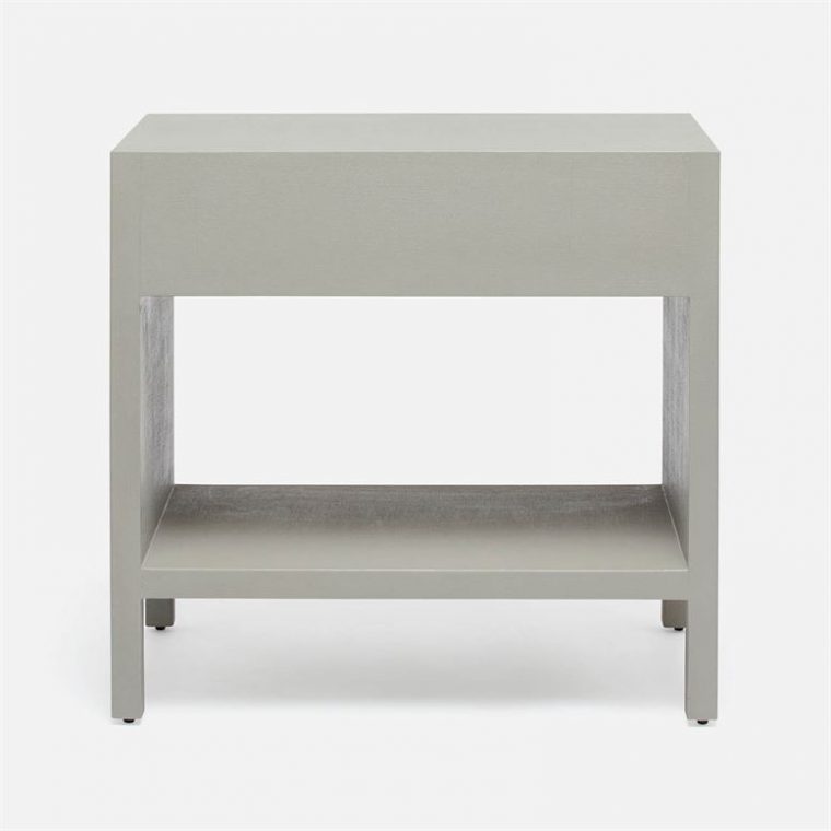 Large Marta Faux Linen Nightstand - Image 7