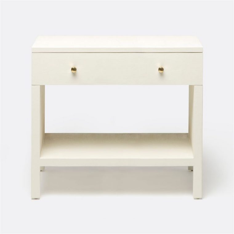 Large Marta Faux Linen Nightstand - Image 11