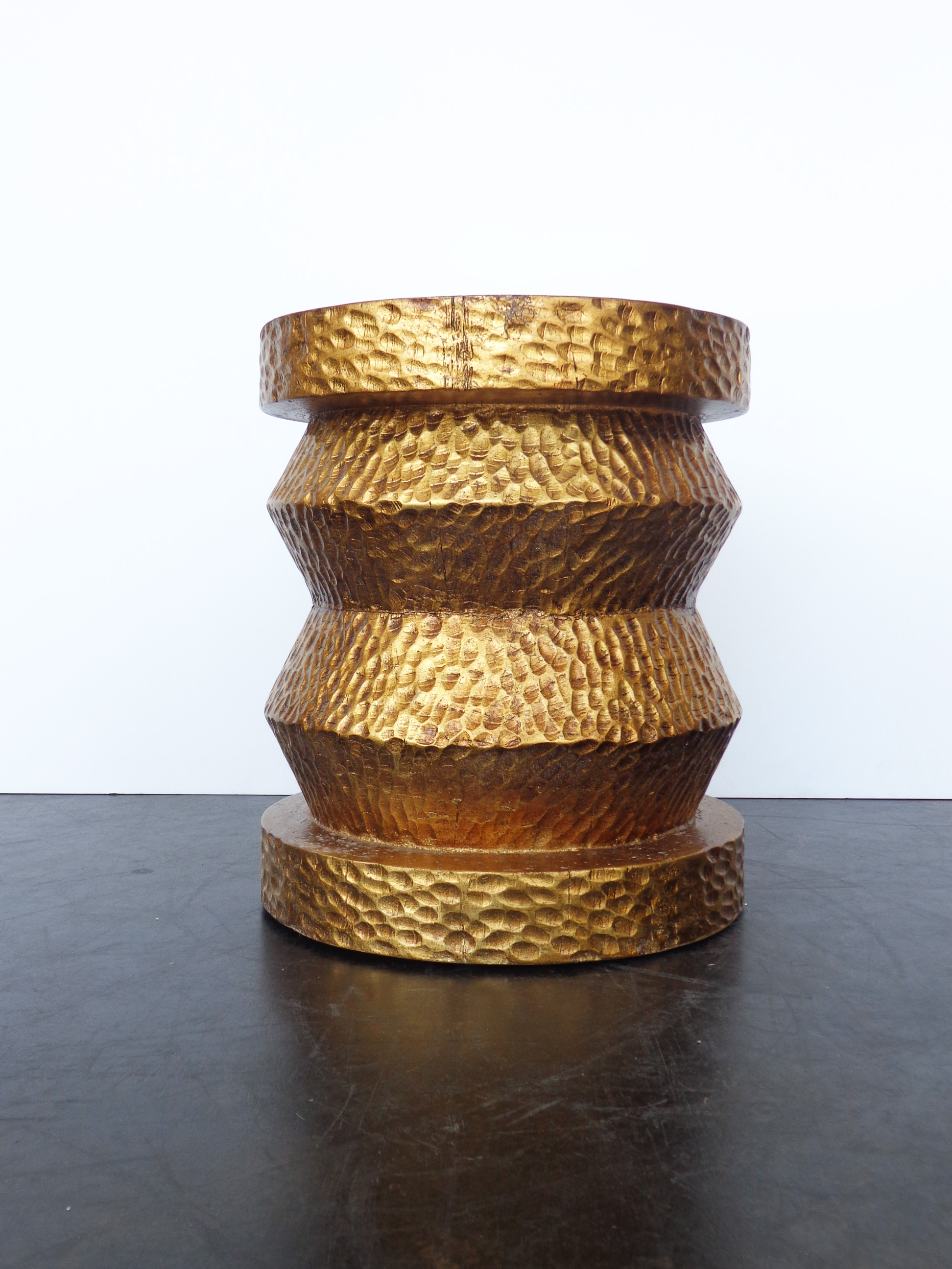 Gold Side Table with Antique Mirrored Top Mecox Gardens