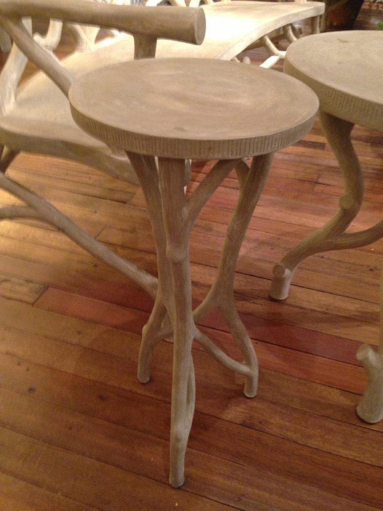 Irving Faux Bois Concrete Side Table - Image 3