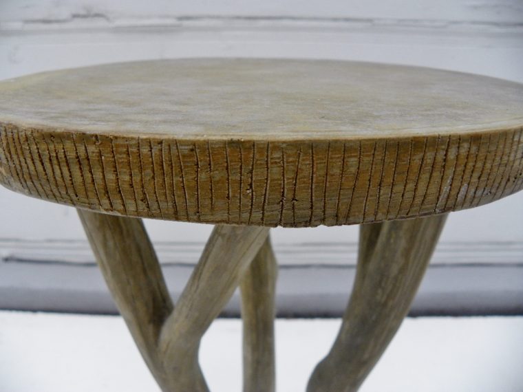 Irving Faux Bois Concrete Side Table - Image 4